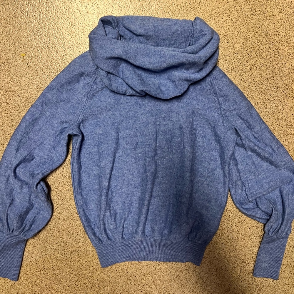 Anthropologie Blue Merino Wool Sweater